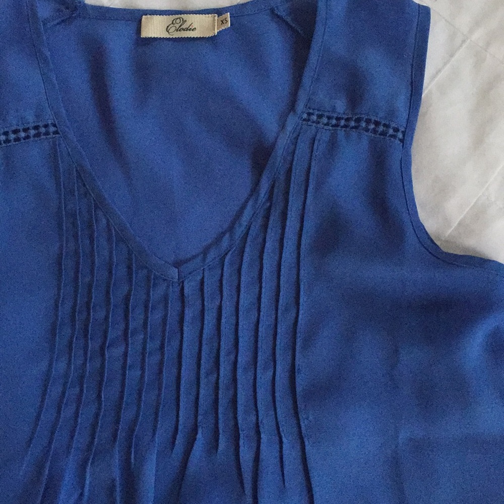 Pleated tank top
